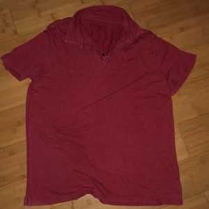 Banana republic vintage tee polo shirt top red